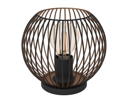 901872 Настольная лампа ALMANZORA, 1X60W(E27), сталь, черный, медный