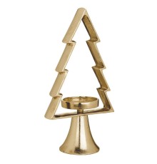 422434 Подсвечник рождественский MUKAYLE, алюминий/золото 340х95х170 мм