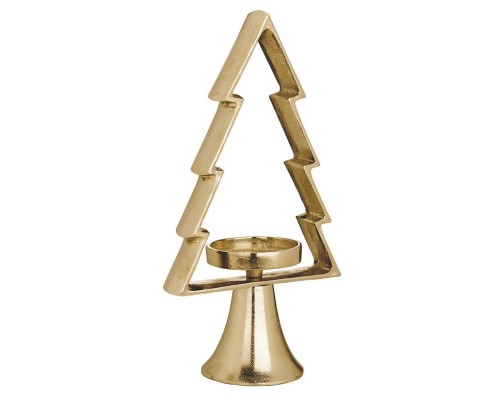 422434 Подсвечник рождественский MUKAYLE, алюминий/золото 340х95х170 мм