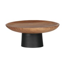 427612 Чаша декоративная HOLZ, ?220, H90, дерево/сталь, черный