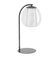 390461 Светодиодная настольная лампа с регулировкой цветовой температуры MENORCA, 1X5,5W 1X1,6W(LED) ,2200-6500K, 600lm, сталь, никель черный, белый