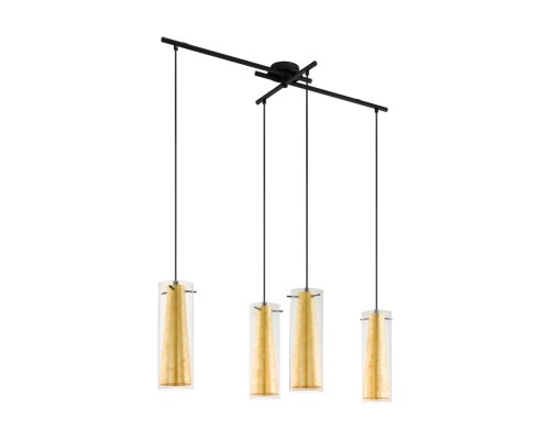 Подвесной светильник Eglo Pinto Золото 97653 черный E27 60 Вт