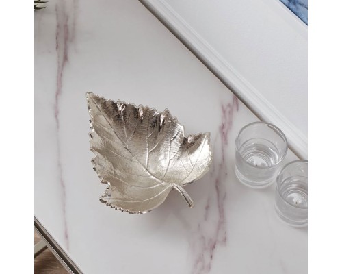 427006 Чаша декоративная FORLEYET, L235, B185, H45, алюминий, цвет никель