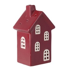 429848 Фигурка Домик CATACOL, керамика, красный, 99?70?160 мм с подсветкой