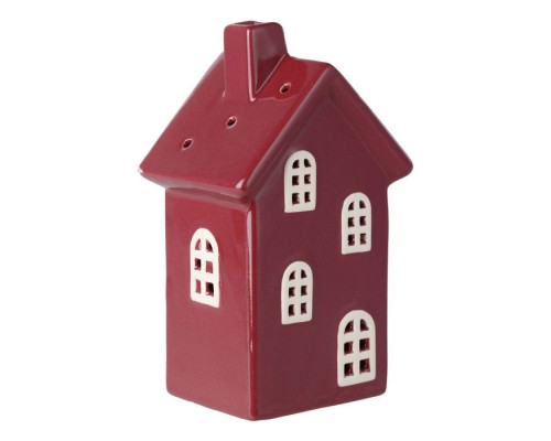 429848 Фигурка Домик CATACOL, керамика, красный, 99?70?160 мм с подсветкой