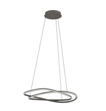 390515 Светодиодный подвес с регулировкой цветовой температуры GUNTIN, 1X60W(LED) ,2200-6500K, 5920lm, сталь, темно-серый, белый