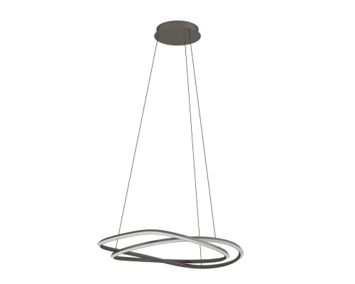 390515 Светодиодный подвес с регулировкой цветовой температуры GUNTIN, 1X60W(LED) ,2200-6500K, 5920lm, сталь, темно-серый, белый