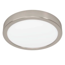 900584 Накладной светильник диммируемый FUEVA 5, 17W (LED), 3000K, ?210, сталь, матовый никель / пластик, белый
