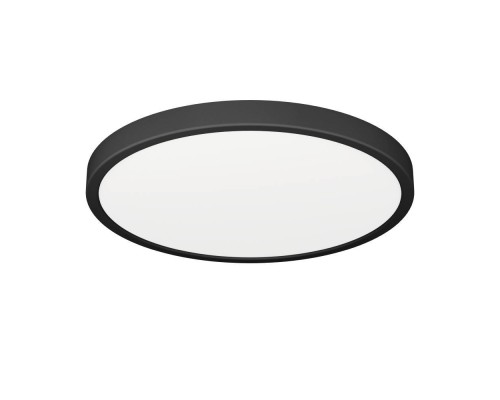 901326 Светод настенно-потолочн свет-к с рег-кой цветовой темп-ры FUEVA 6, 14,2W(LED), ?278, IP44,2700K, 4000K, 6500K, 2000lm, пластик, черный, белый