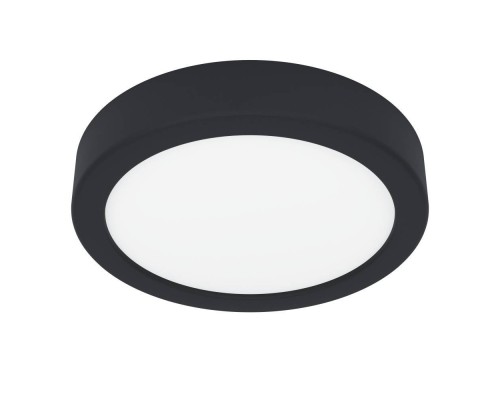 901324 Светод настенно-потолочн свет-к с рег-кой цветовой темп-ры FUEVA 6, 7,5W(LED), ?166, IP44,2700K, 4000K, 6500K, 1000lm, пластик, черный, белый