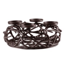 422731 Подсвечник OROQUIETA, ?350,  H135, коричневый