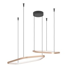 390507 Светодиодный подвес с регулировкой цветовой температуры ESTRELLA, 1X30W(LED) ,2200-6500K, 5200lm, алюминий, сталь, бронзовый, черный, белый