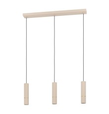 901152 Подвесной светильник CAMINIA, 3х5W (GU10-LED), 3х345lm, H1100, L770, B90, сталь, песочный, бр