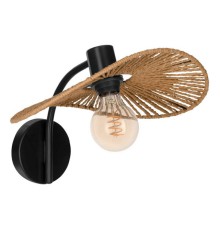 31964 Бра SIRUELA, 1х40W (E27), L365, А350, H250, сталь черный / бумага, натуральный