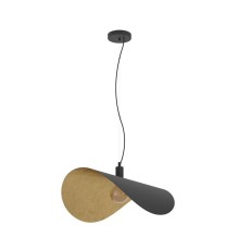 390429 Светодиодный подвес SACEDA, 1X60W(E27), сталь, черный, золотой