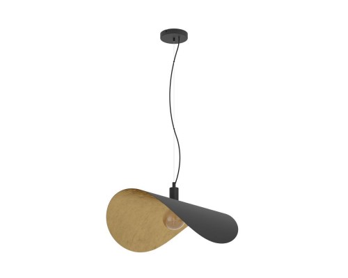 390429 Светодиодный подвес SACEDA, 1X60W(E27), сталь, черный, золотой