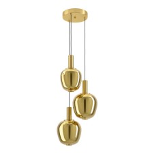 390465 Светодиодный подвес с регулировкой цветовой температуры FRUITERA, 1X5W 2X6,5W 3X1,6W(LED), ?450, 2200-6500K, 3100lm, сталь, состаренный медный,