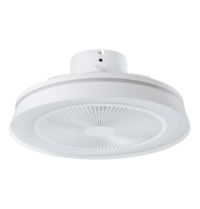 35218  Вентилятор потолочн VALLONIA 1, 3x8,5W(LED) 1x6W(LED), ?485, ABS, белый, акрил, молочн