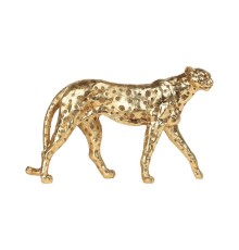 429707 Фигурка Леопард MENJANGAU, L280, B100, H170, полирезин, золото