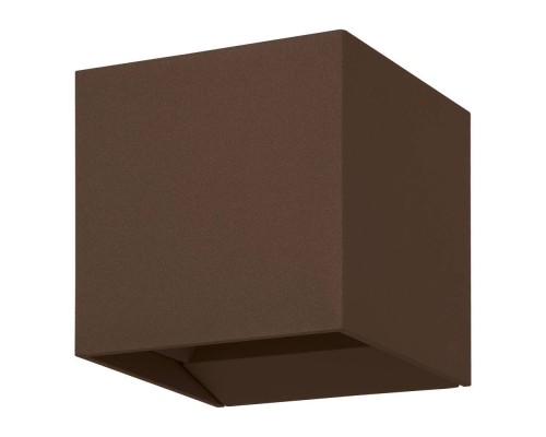 901066 Уличное бра CALPINO 3, 2X2,8W (LED), 3000K, 840lm, IP54, L100, H100, A100, литой алюминий, коричневый/прозрачное стекло