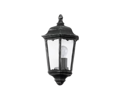 Уличный настенный светильник Eglo Navedo 93459 черный, серебряный, патина E27 60 Вт