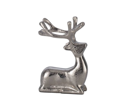 427095 Статуэтка Олень BALIGUIAN, L100, B70, H150, алюминий, цвет никель