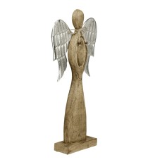 427522 Фигурка декоратинвая Ангел BALIGUIAN, H475, коричневый, серебряный