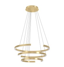 390517 Светодиодный подвес с регулировкой цветовой температуры LABONETE, 50W(LED), ?800, 2200-6500K, 9000lm, алюминий, сталь, золотой, белый