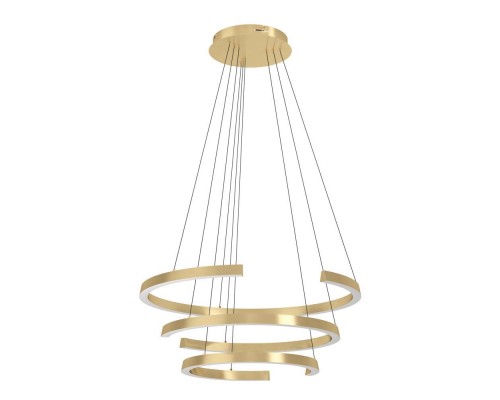 390517 Светодиодный подвес с регулировкой цветовой температуры LABONETE, 50W(LED), ?800, 2200-6500K, 9000lm, алюминий, сталь, золотой, белый