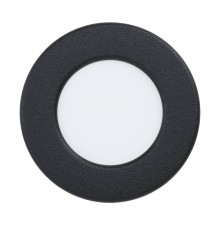 901412 Светодиод встраиваемый свет-к  с рег-кой цветовой темп-ры FUEVA 6, 3,7W(LED), ?88, IP44,2700K, 4000K, 6500K, 450lm, пластик, черный, белый