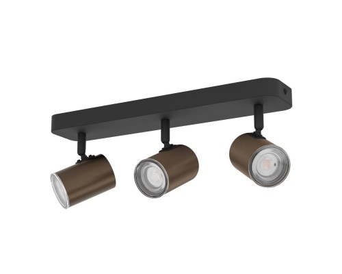 300589 Спот CONSUMA 1, 3X5W(GU10), IP44,сталь, бронзовый, черный