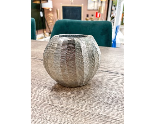 421042 Ваза декоративная ABUCAY, L110, B55, H95, алюминий, цвет никель