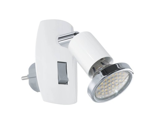 902365 Светодиодный бра в розетку MINI 4, 1X2,8W(GU10), сталь, белый, хром