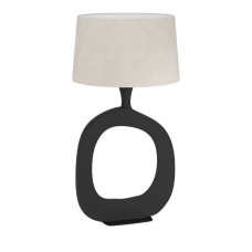 390424 Настольная лампа DIEZMA, 1X60W(E27), ?450, сталь, черный, натуральный