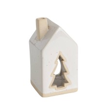 422397 Подсвечник рождественский CATACOL, светло-серый, бежевый, 105х59х59 мм