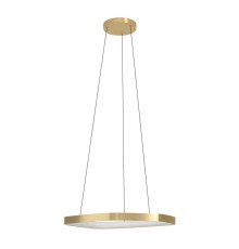 900917 Подвес VALLEROSA, 25,2W(LED), 3000lm, H1100, ?580, алюминий, сталь, латунный/пластик, белый