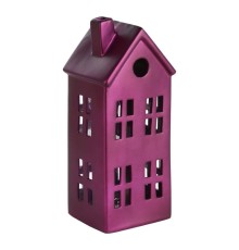429834 Фигурка Домик CATACOL, керамика,розовый 110X95X256 мм с подсветкой