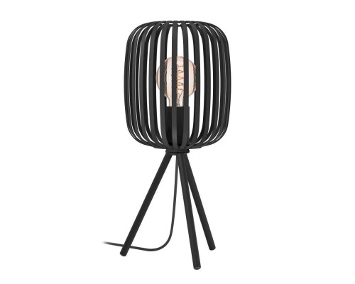 900519 Настольная лампа ROMAZZINA, 1x40W, E27, H435, ?200, основание: ?225, сталь, черный