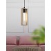 49473 Подвес LITTLETON, 1x60W (E27), L110, B100, H1100, сталь, черный/дерево, коричневый