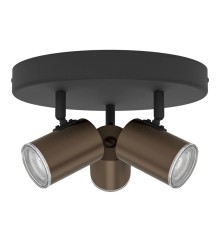 300591 Спот CONSUMA 1, 3X5W(GU10), IP44,сталь, бронзовый, черный