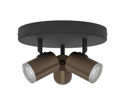 300591 Спот CONSUMA 1, 3X5W(GU10), IP44,сталь, бронзовый, черный