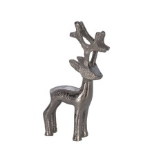 427096 Статуэтка Олень BALIGUIAN, L80, B30, H150, алюминий, цвет никель