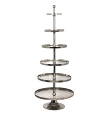 427652 Блюдо-этажерка декоративное  BABIRIK H2060 алюминий, хром