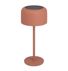 901896 Настольн. лампа на солн. батарее сенсорн. ROCCANOVA, H300, 2,8W(LED), IP44, 3000K, 270lm, сталь, красный