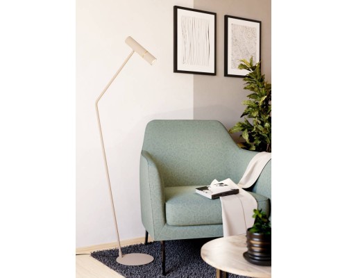 901155 Торшер CAMINIA, 1х5W (GU10-LED), 345lm, L405, H270, A1585, сталь, песочный, брашированная лат