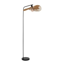 31966 Торшер SIRUELA, 1х40W (E27), L480, В560, H1600, сталь черный / бумага, натуральный