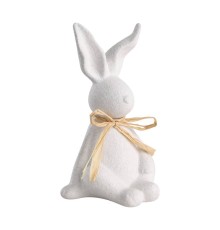 427904 Статуэтка Заяц GOPENG,L80,B70,H145,фарфор,белый