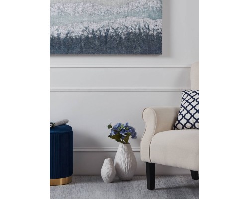 421019 Ваза декоративная MALBAIE, H190, ?125, керамика, белый