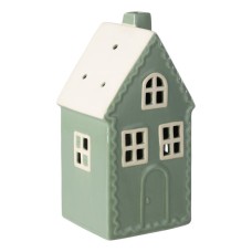 429849 Фигурка Домик CATACOL, керамика, зелёный, 110?89?205 мм с подсветкой
