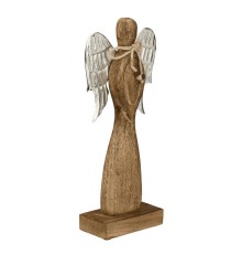427521 Фигурка декоративная Ангел BALIGUIAN, H325, коричневый, серебряный